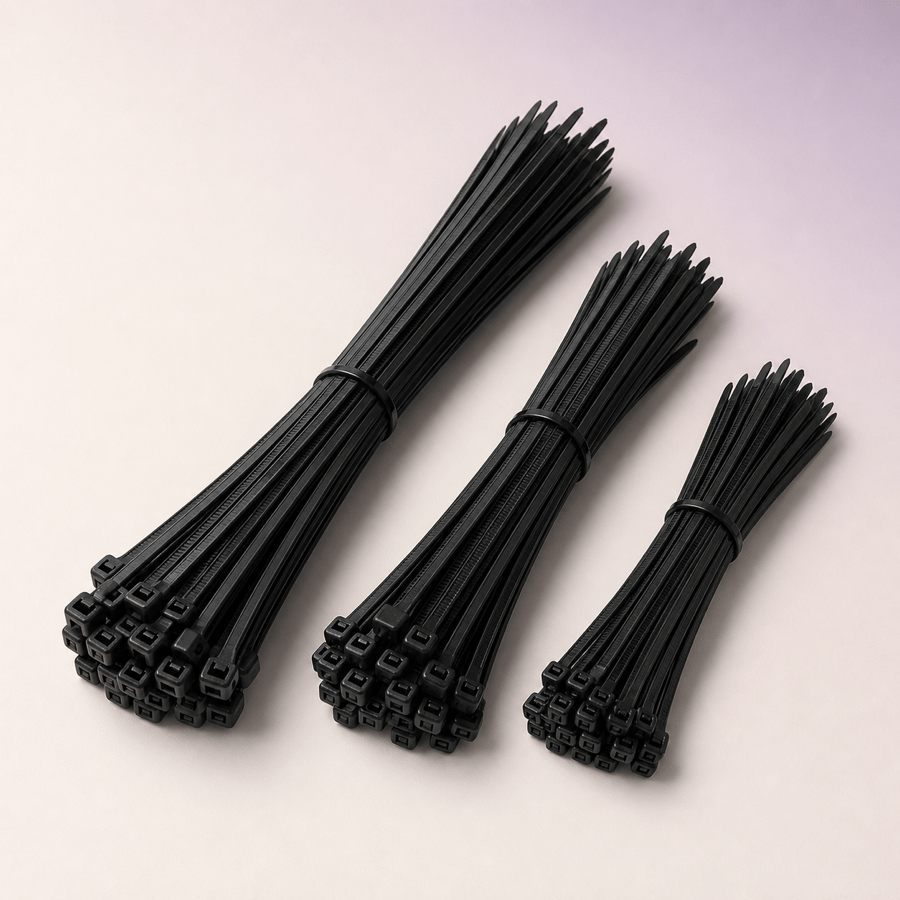 Black cable-tie assortment