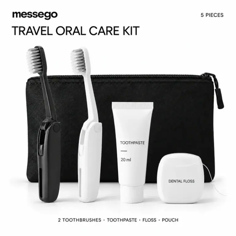 Travel Oral Care Kit — 4 items, one of each; product illustration